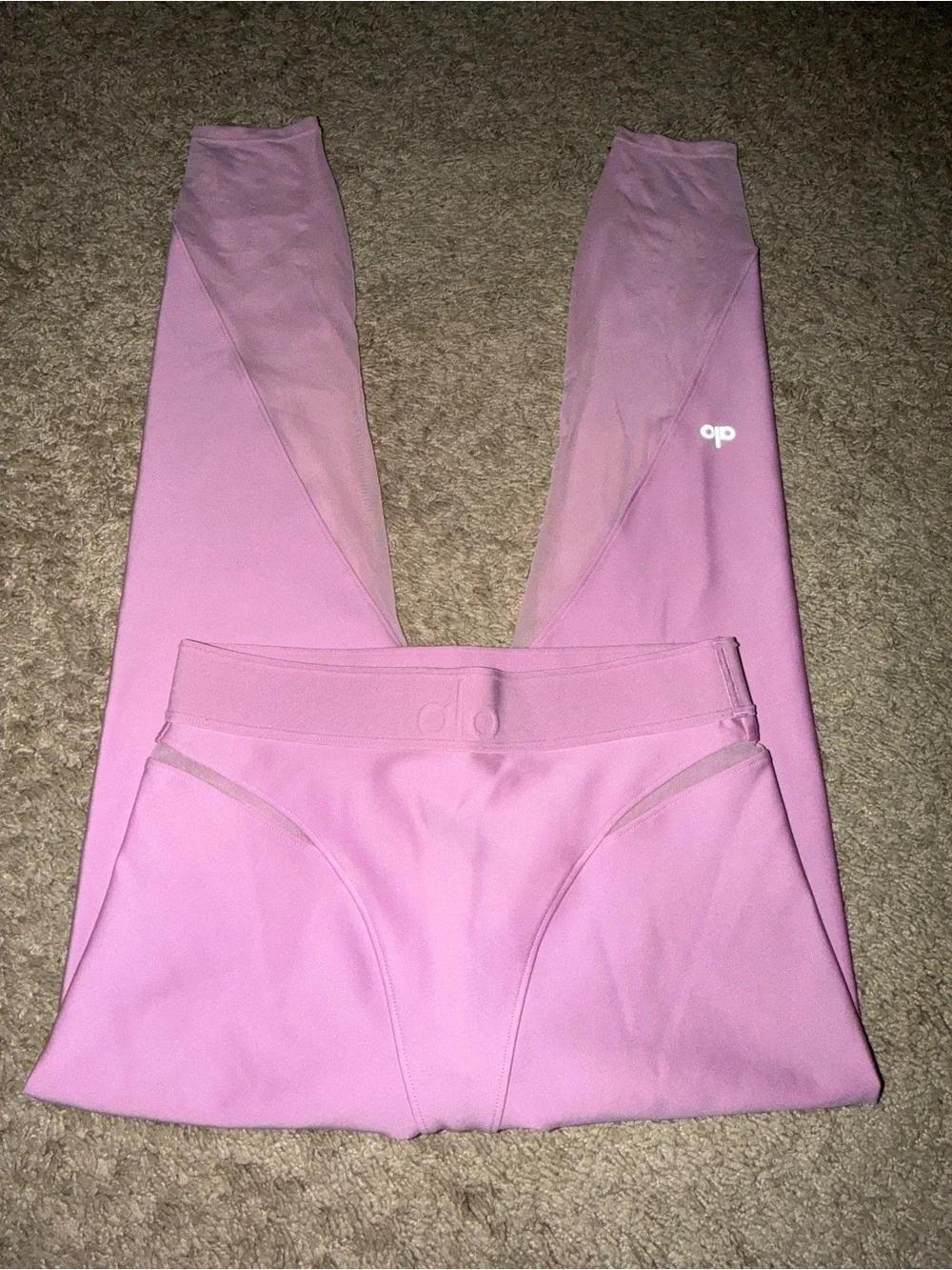 Women’s Pink Mesh-Panel  Leggings Airlift high waist Rebel SM
